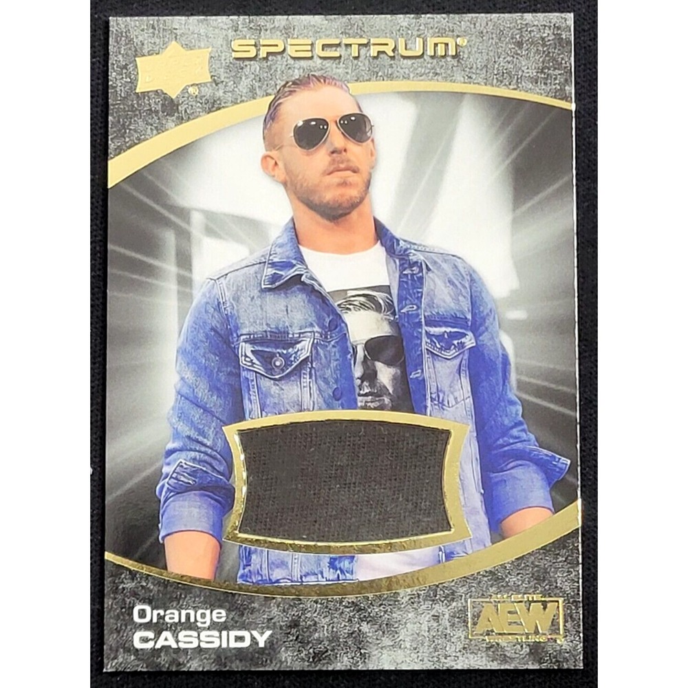 2021 Upper Deck Aew Spectrum Dark Orange Cassidy #D 22/25 Event Worn Relic